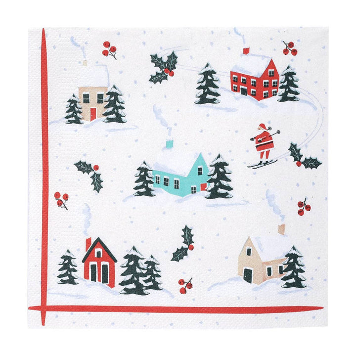 Santa Christmas Paper Napkins 20 Pack