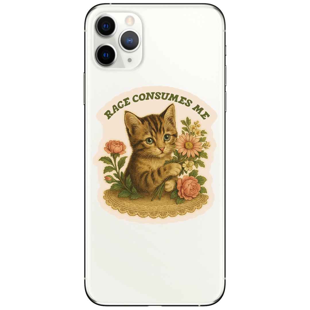 Feisty Kitty Cat Sarcastic Cute High Quality Vinyl Sticker