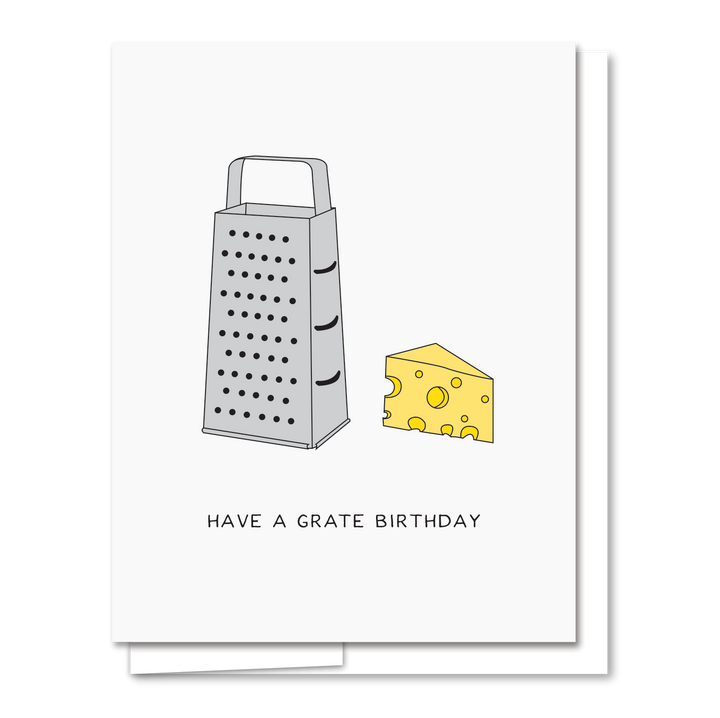 Have a Grate Birthday - Letterpress Funny Birthday Card