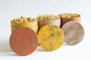 LTD Ed Yellow & Gold Two Piece Match Holder