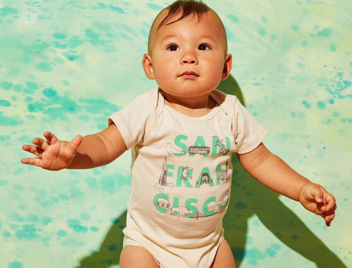 Brooklyn Font Baby One-Piece – 100% Cotton, Made in USA
