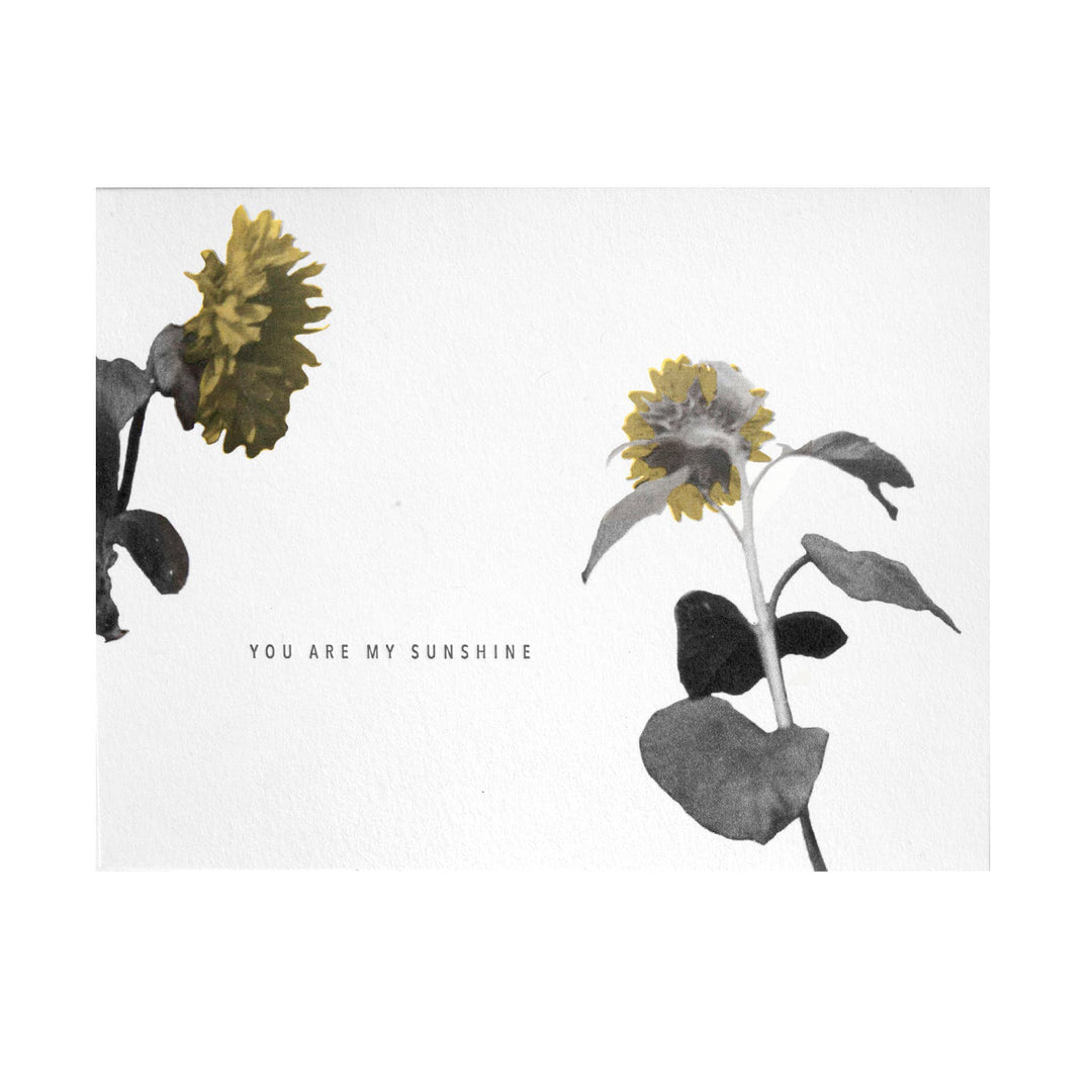 Sunflowers You Are My Sunshine Card
