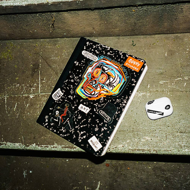 Big Head by Basquiat - Die-Cut Sticker
