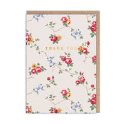 Floral Set of 6 Thank You Card Set (10693)