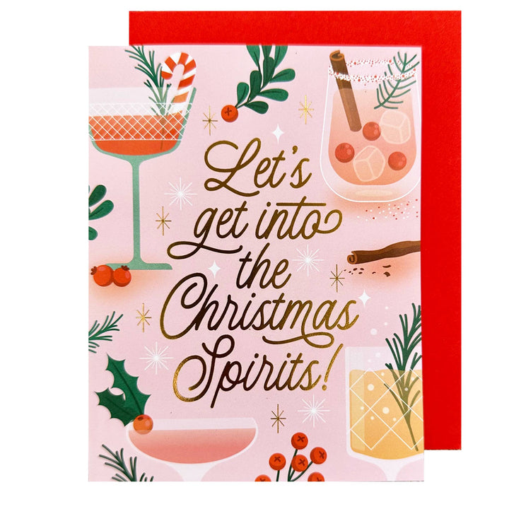 Christmas Spirits Cocktails: Single Card
