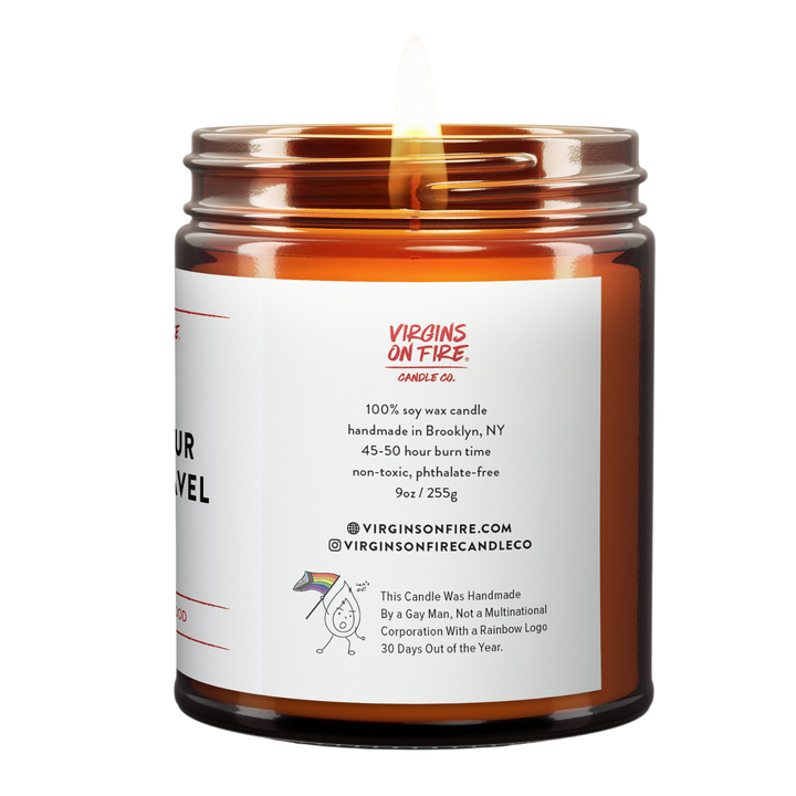 QUIT YOUR JOB & TRAVEL (Amber) Fun Soy Wax Travel Candle