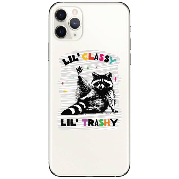 Cute Funny Classy Trashy Raccoon High Quality Vinyl Sticker