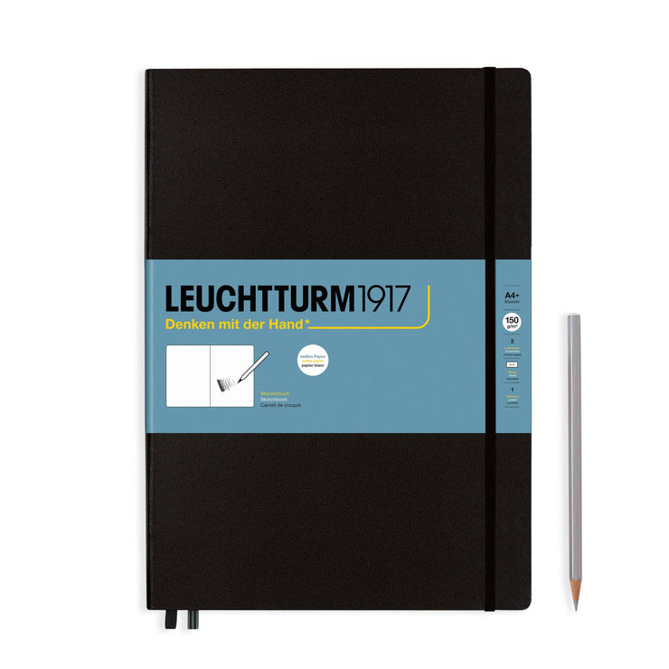 Sketchbooks - Square (225 x 225 mm), Hardcover, 112 pages (150 g/sqm), plain, Black