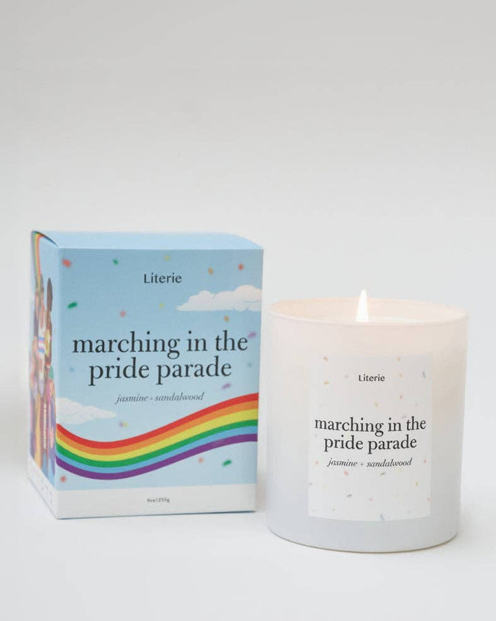 Marching in the Pride Parade