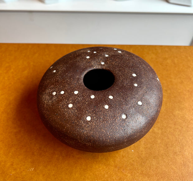 Porcelain Spotted Brown Vase