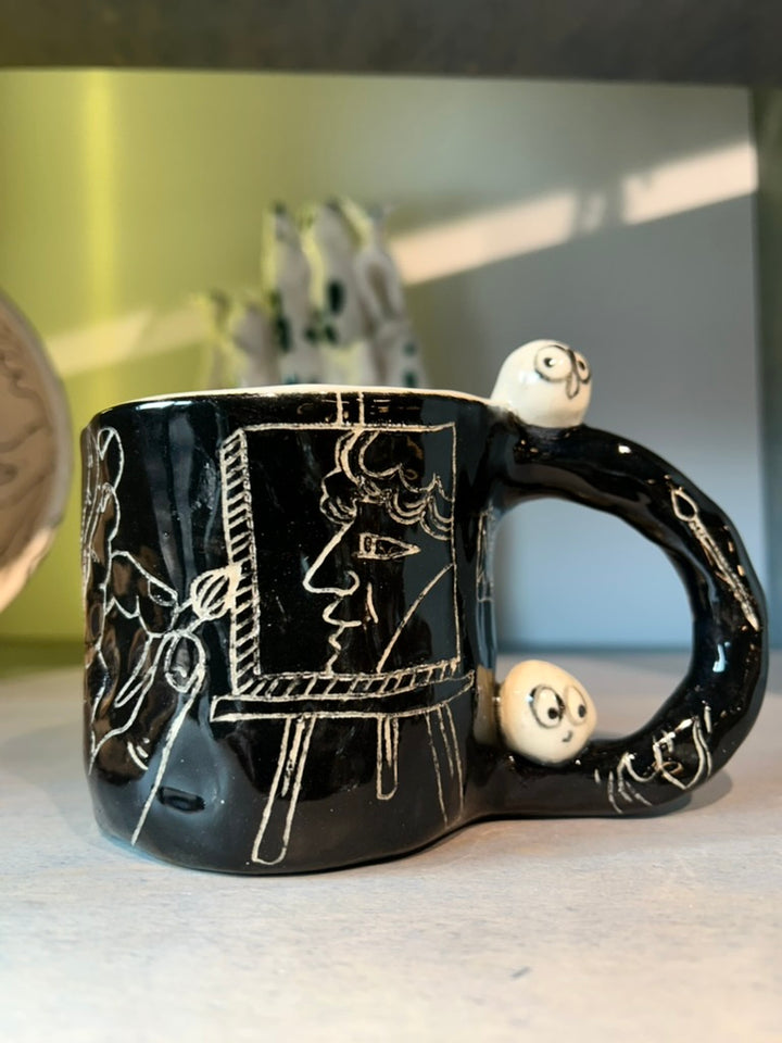 Sgraffito Mugs