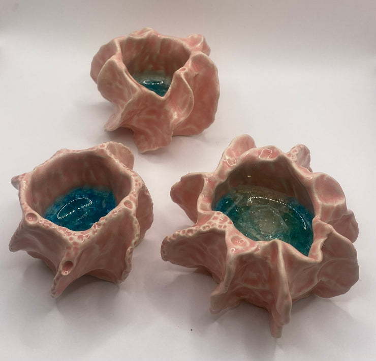 Pink and Blue Small Bowl