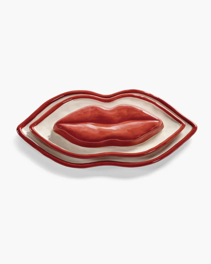 Serving dish set/3 Lips Les Objets Mouleversants