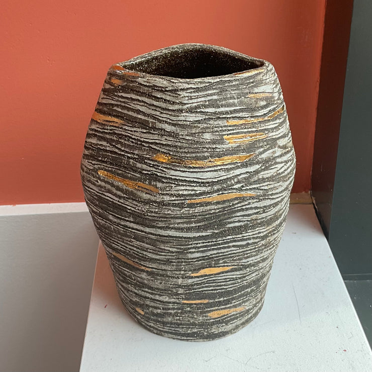 Gigi Sharp Golden Waves Vase