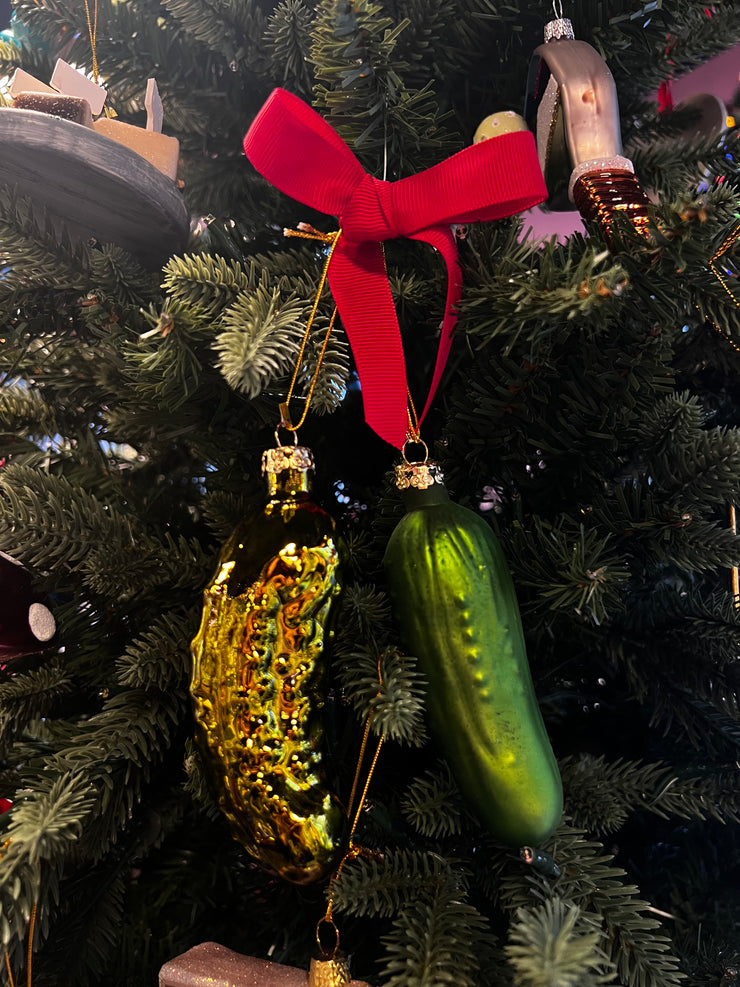 Pickle Set of 2 Ornaments