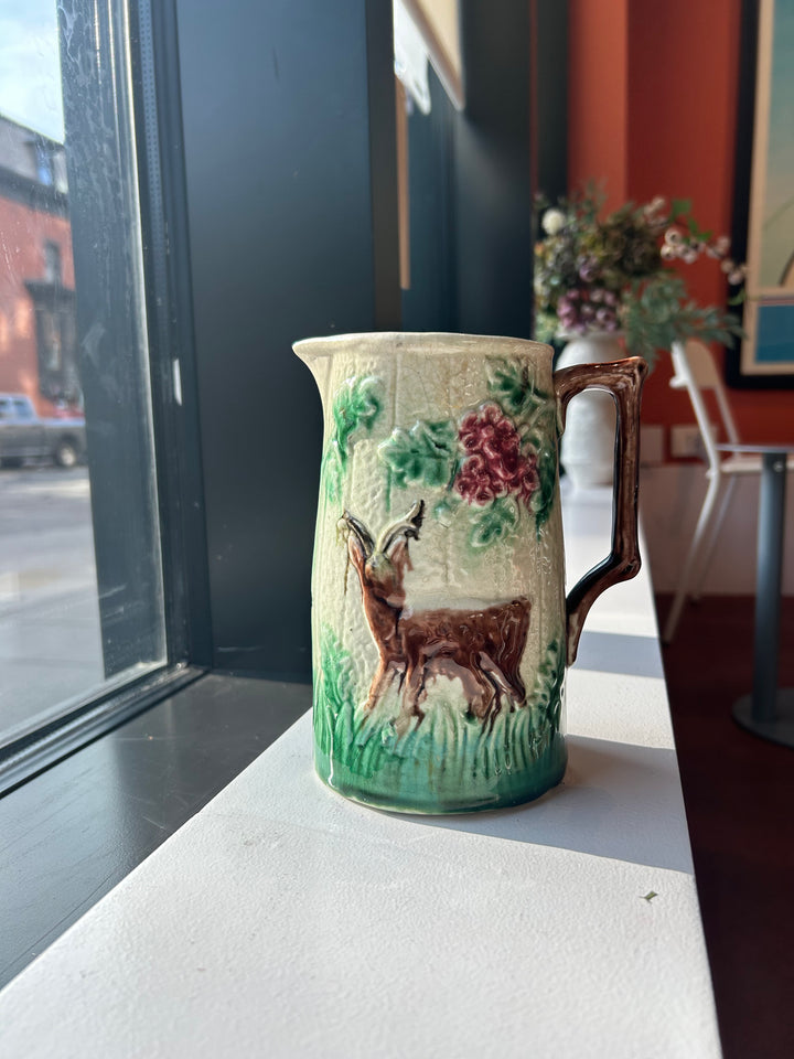 Deer In The Woods Pitcher