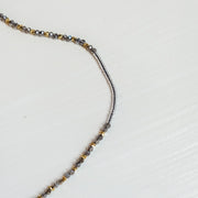Clear Necklace with Gold Vermeil