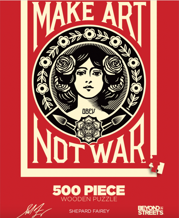 Shephard Fairey Make Art Not War Series 1 Puzzle