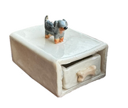 Dog sculpture matchboxes