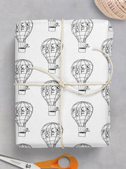 David Shrigley Gift Wrap Balloon **Pack of 2 Sheets Folded**