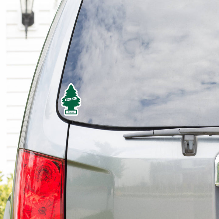 Fresh Outta Fucks Tree Funny Swear High QualityVinyl Sticker