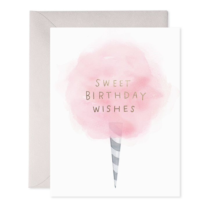 "Sweet Birthday Wishes" Cotton Candy Card