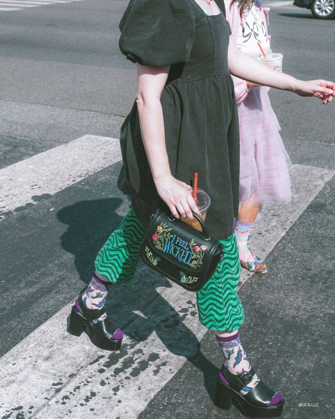 Wicked Elphaba's Power Shimmer Sheer Crew Sock