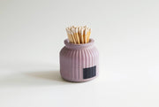Apothecary Match Holder- Long Matches: Pink