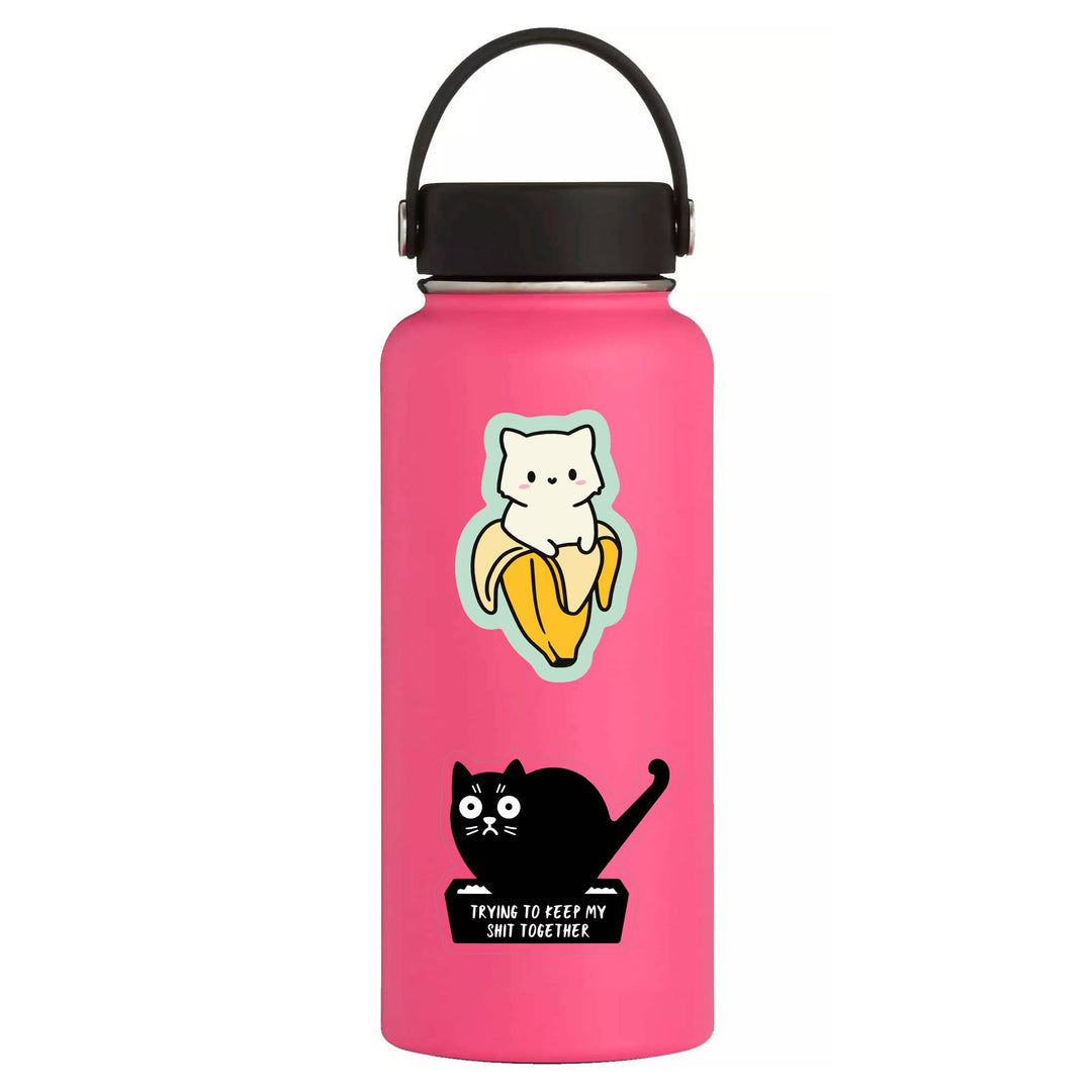 Funny Swear Cat Litter Shit High Quality Vinyl Sticker