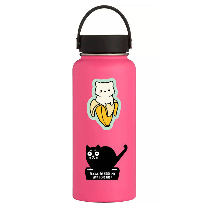 Funny Swear Cat Litter Shit High Quality Vinyl Sticker