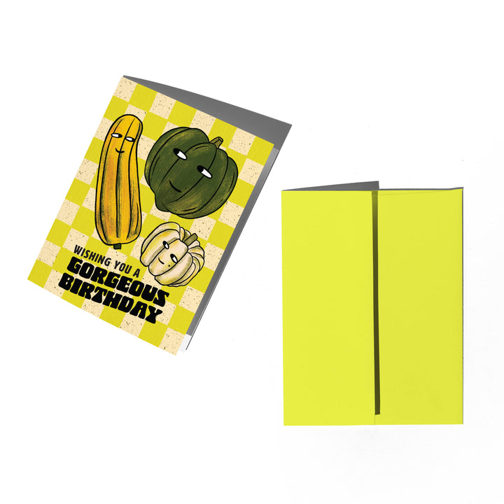 Gourd Fall Birthday Card