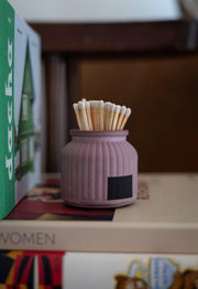 Apothecary Match Holder- Long Matches: Brick