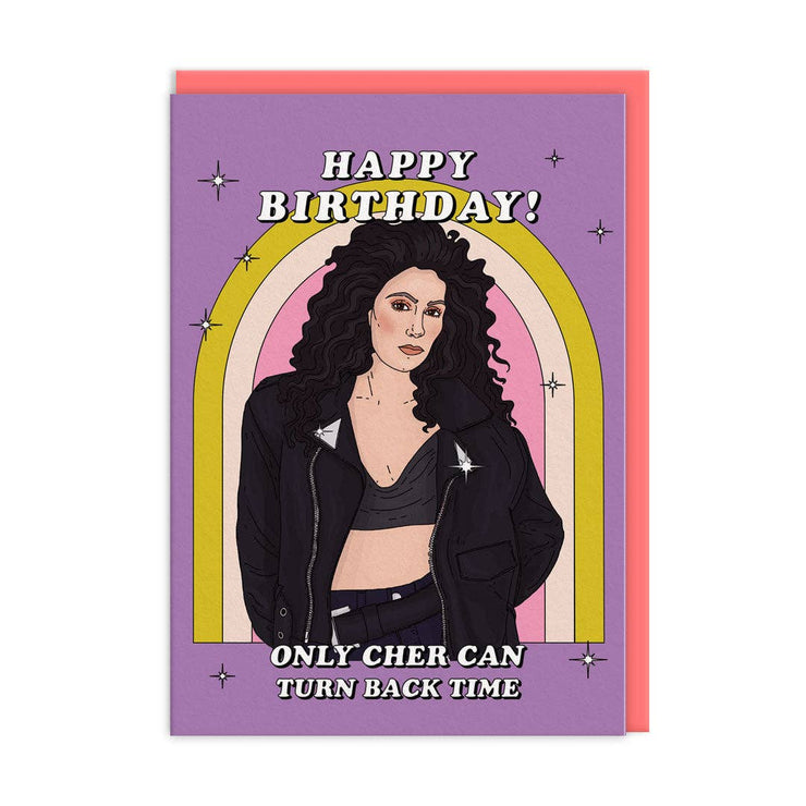 Only Cher Can Turn Back Time Birthday Card