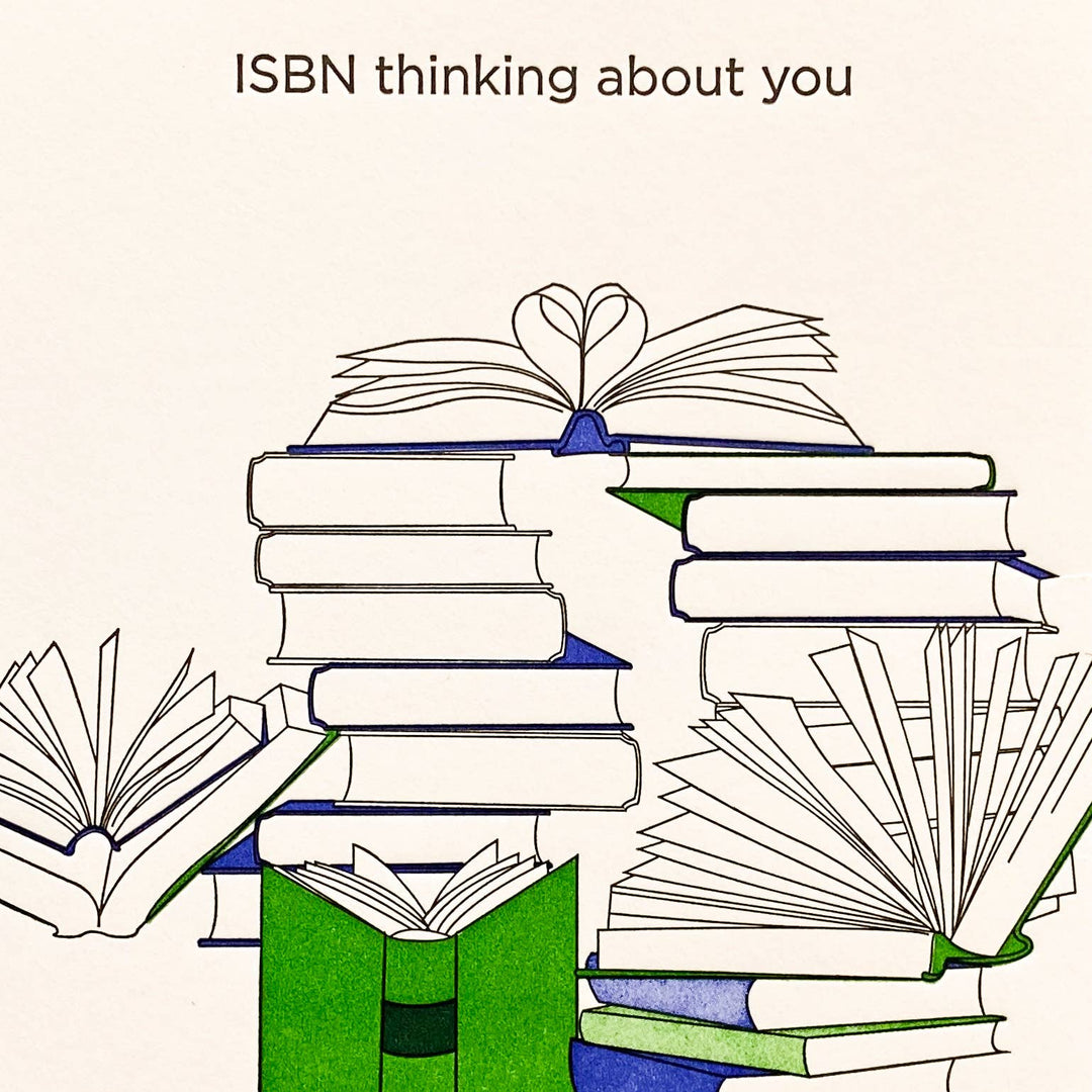 ISBN - Letterpress Funny Love Card