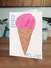 Funny David Shrigley - End Of The World Greetings Card