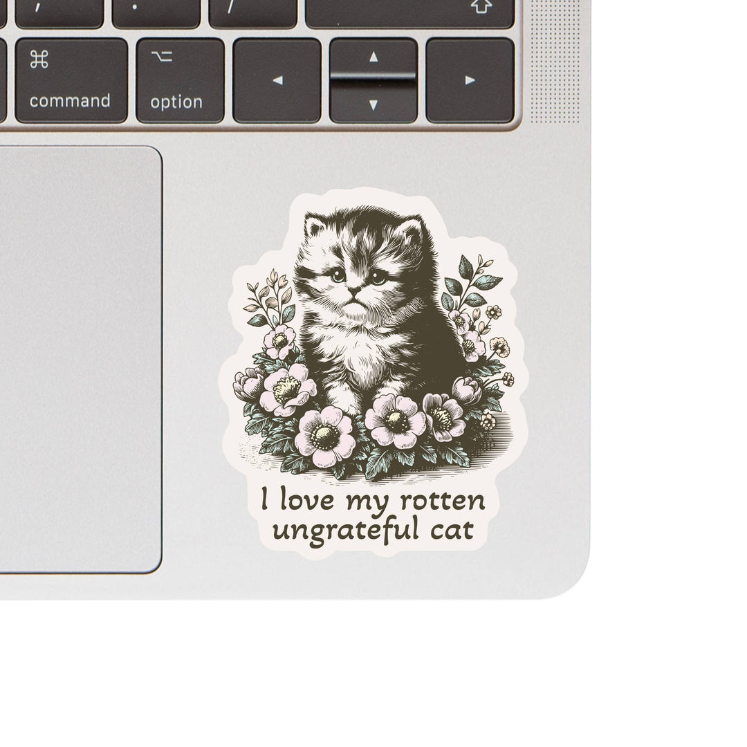 Rotten Kitty Cat Feline Cute High Quality Vinyl Sticker