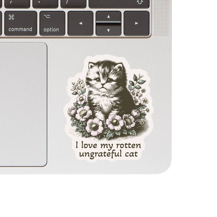 Rotten Kitty Cat Feline Cute High Quality Vinyl Sticker