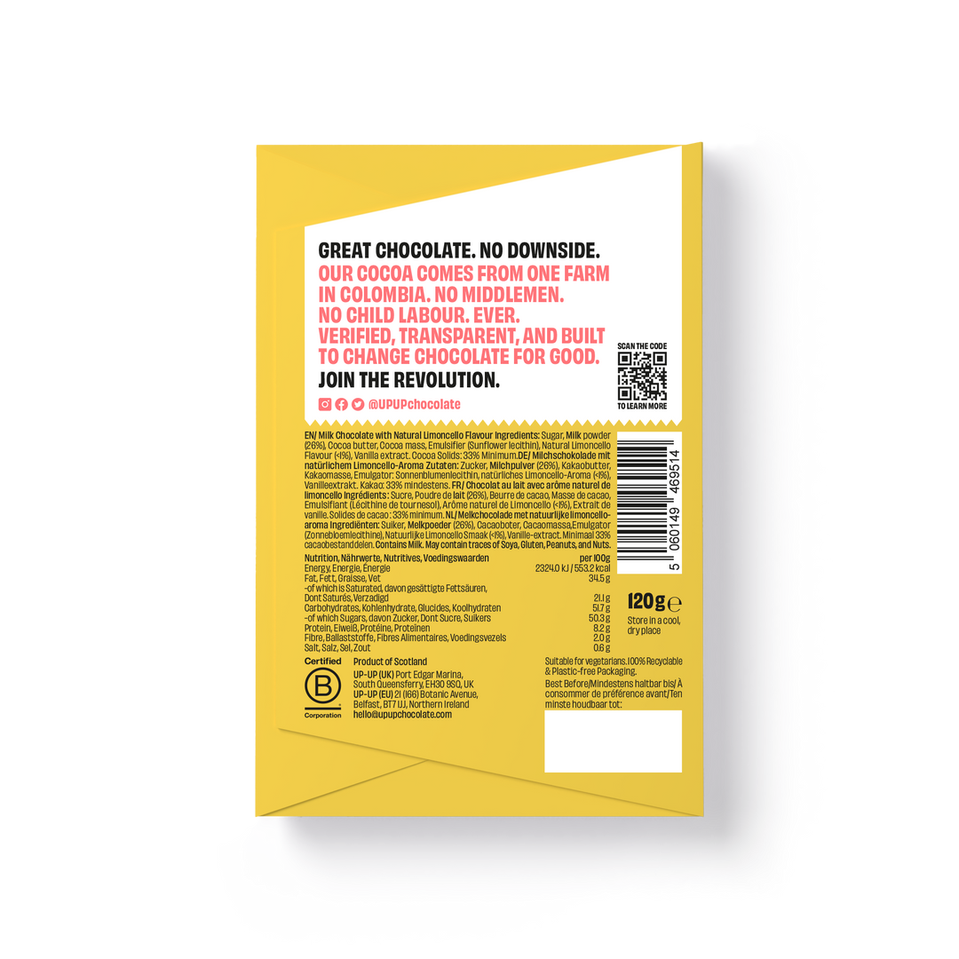 Limoncello Milk Chocolate Bar