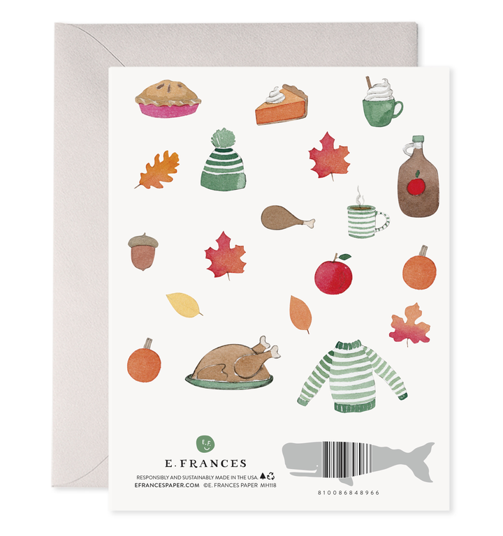 "Grateful for You" Thanksgiving Greeting Card