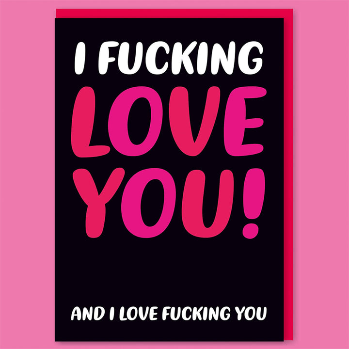 I f'ing love you Valentine's Day Greeting Card