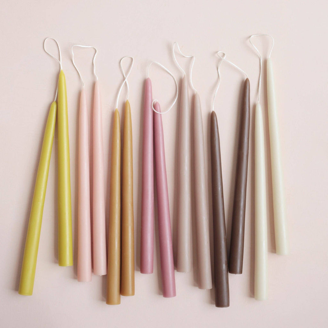 12" Dipped Taper Candles