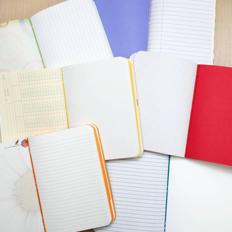 Assorted Paper Notebooks: Large / Contrasting Thread