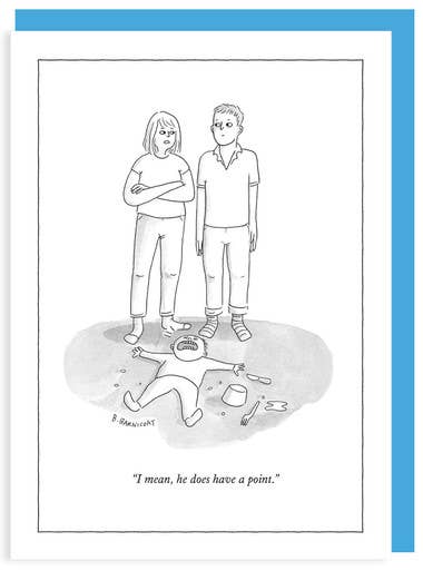 HE DOES HAVE A POINT NEW YORKER CARD