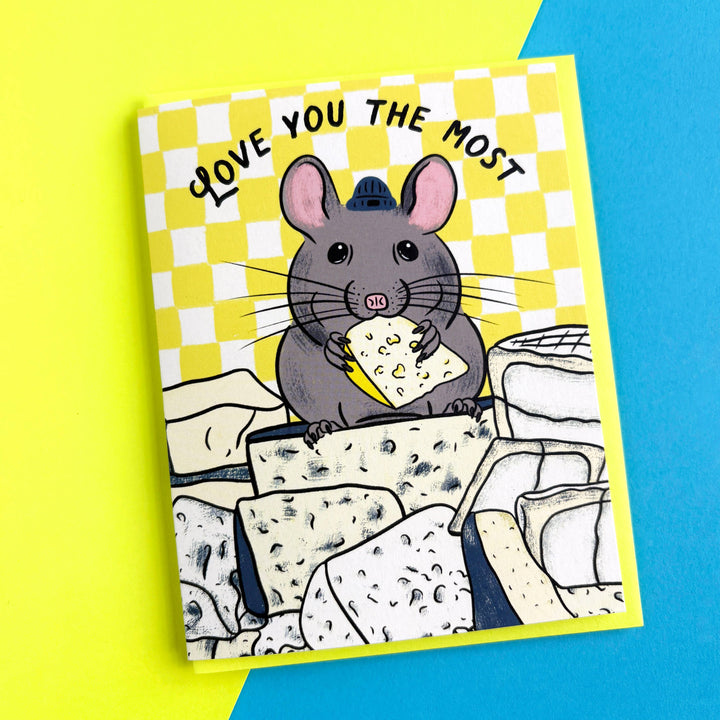 Cheese Mouse Love Card