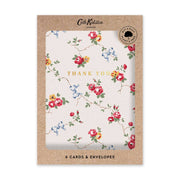 Floral Set of 6 Thank You Card Set (10693)
