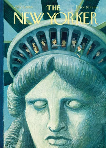 LADY LIBERTY NEW YORKER CARD