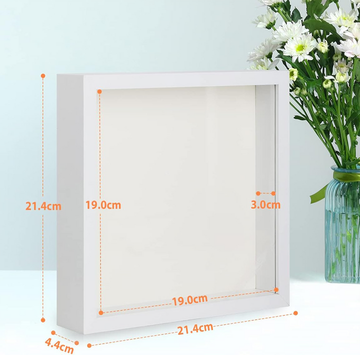 Self finishing Shadowbox Frame (real Glass) for the 4" x 4" Needlepoint kit