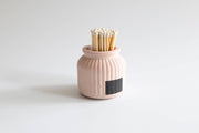 Apothecary Match Holder- Long Matches: Pink