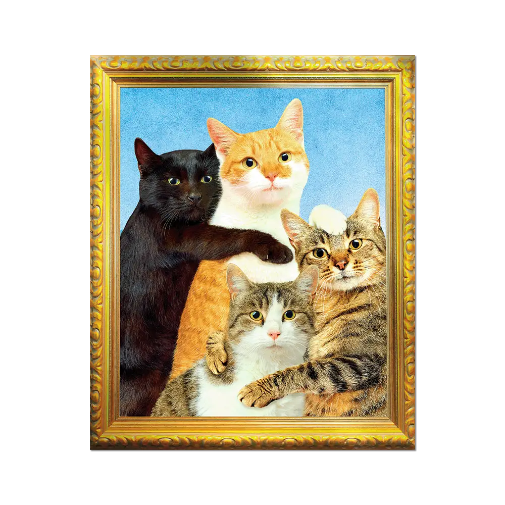 Kitty Family by Toiletpaper - Die-Cut Sticker