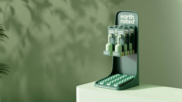 Earth Rated Countertop Display w/21 Rolls & 6 Dispensers